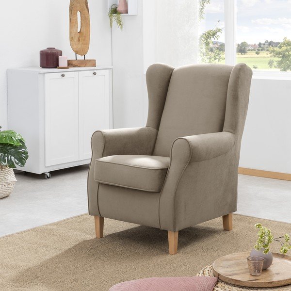 Rudas aksominis krėslas Max Winzer Lorris-image-1