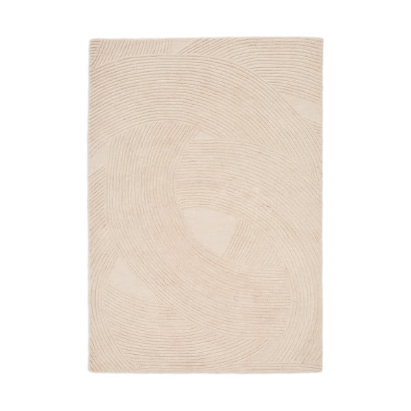 Rankų darbo iš vilnos kilimas kreminės spalvos 200x300 cm Domm – Kave Home