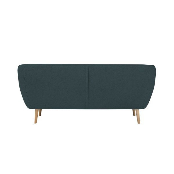 Tamsiai mėlyna dvivietė sofa su šviesiomis kojomis Mazzini Sofas Sicile-image-2