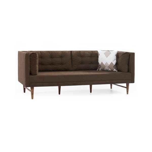 Ruda trijų vietų sofa Balcab Home Eva