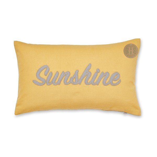Geltona medvilninė dekoratyvinė pagalvė Cooksmart® Sunshine, 30 x 50 cm-image-2