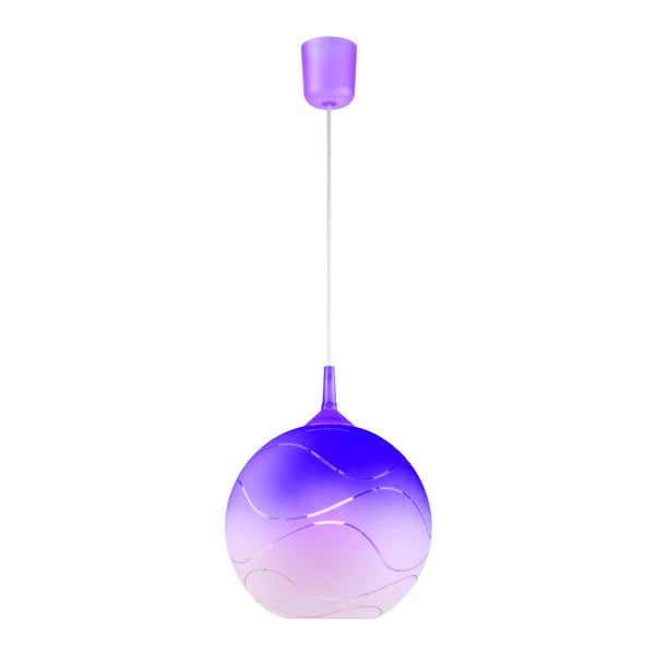 Violetinis apvalus pakabinamas šviestuvas LAMKUR Waves