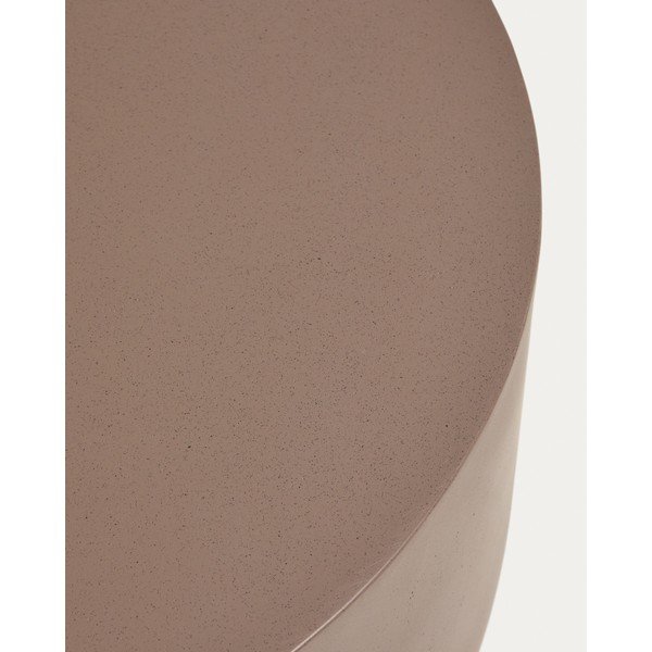 Iš betono apvalios formos sodo kavos staliukas ø 60 cm Garbet – Kave Home-image-3