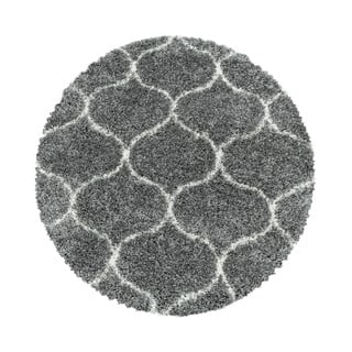 Apvalios formos kilimas pilkos spalvos ø 200 cm Salsa – Ayyildiz Carpets