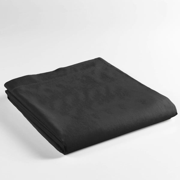 Paklodė iš medvilnės juodos spalvos 240x300 cm Lina – douceur d'intérieur