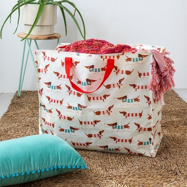 Iš perdirbto plastiko spintos daiktadėžė 28x58x48 cm Sausage Dog – Rex London-image-1