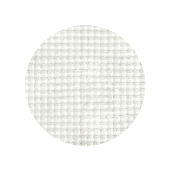 Skalbiamas apvalios formos kilimas baltos spalvos ø 200 cm Bubble White – Mila Home