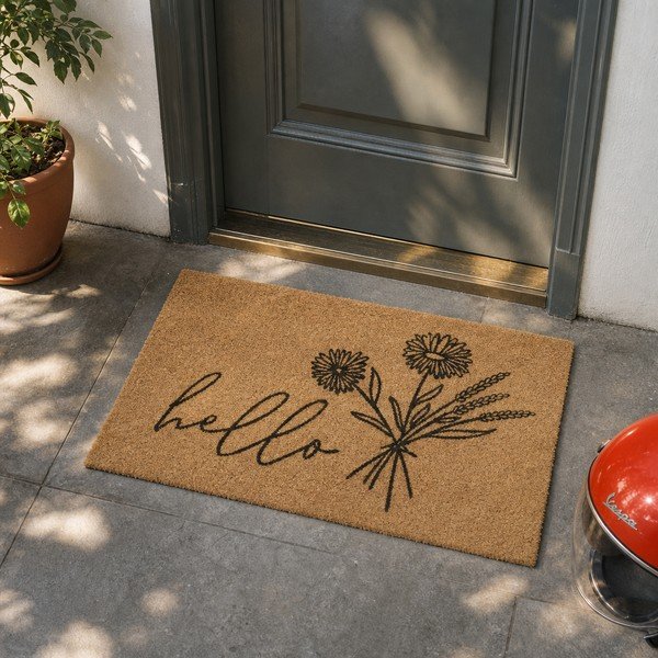 Kokoso pluošto kilimėlis 75x45 cm Hello & Flowers - Hanse Home-image-4