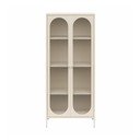 Iš metalo vitrina kreminės spalvos 80x186x40 cm Luna – Støraa