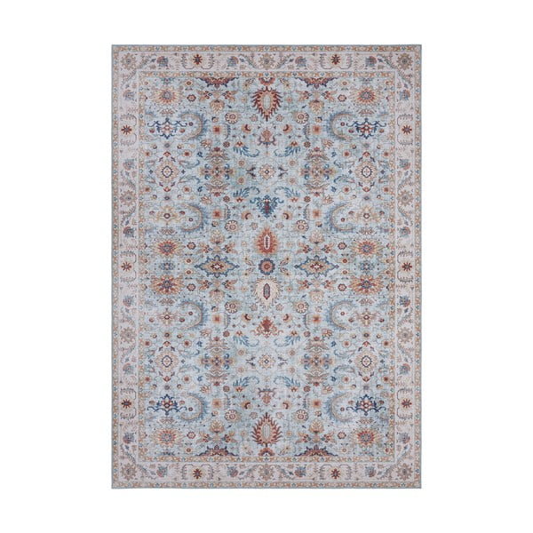 Mėlynos ir smėlio spalvos kilimas Nouristan Vivana, 80 x 150 cm