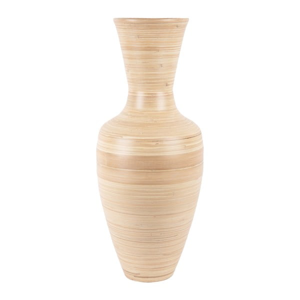 Aukšta vaza natūralios spalvos iš bambuko Neto   – PT LIVING