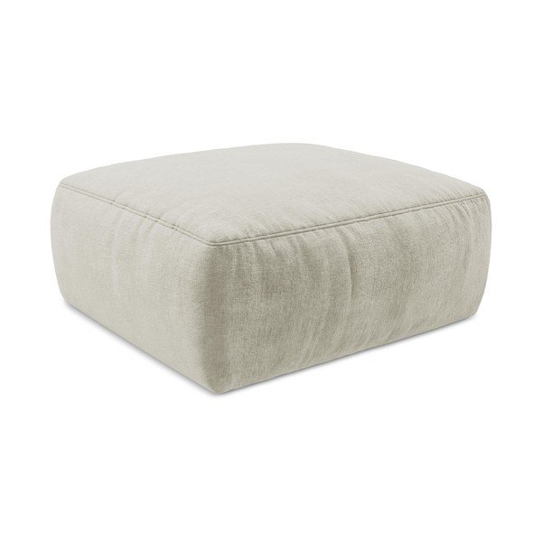 Smėlio spalvos taburetė iš šenilinio audinio Kuki – Makamii-image-3