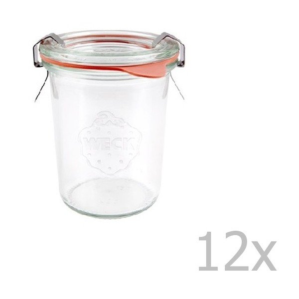 12 stiklainių rinkinys Weck Sturz, 140 ml