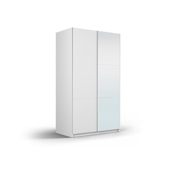 Balta spinta su veidrodžiu ir stumdomomis durimis 122x215 cm Lisburn - Cosmopolitan Design-image-2