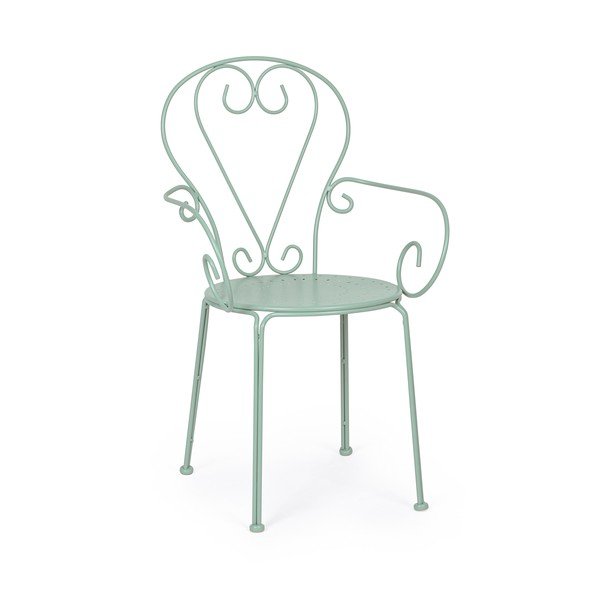 Mėtų spalvos metalinė sodo kėdė Etienne – Bizzotto