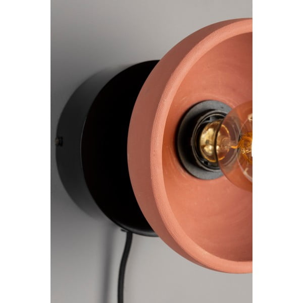 Sieninė lempa rausvos spalvos/juodos spalvos Zahra – Dutchbone-image-3