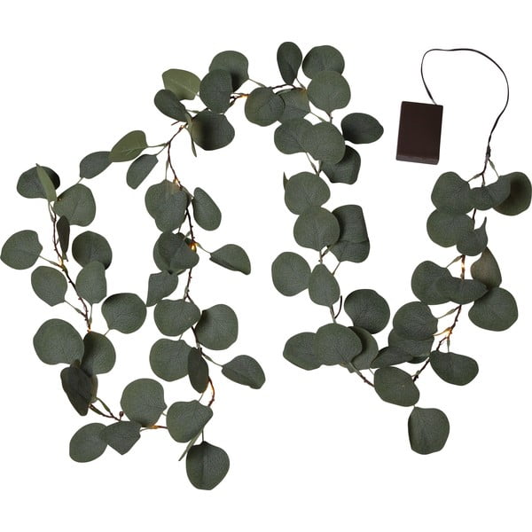 Žalia LED lempučių dekoracija Star Trading Eucalyptus, ilgis 1,8 m