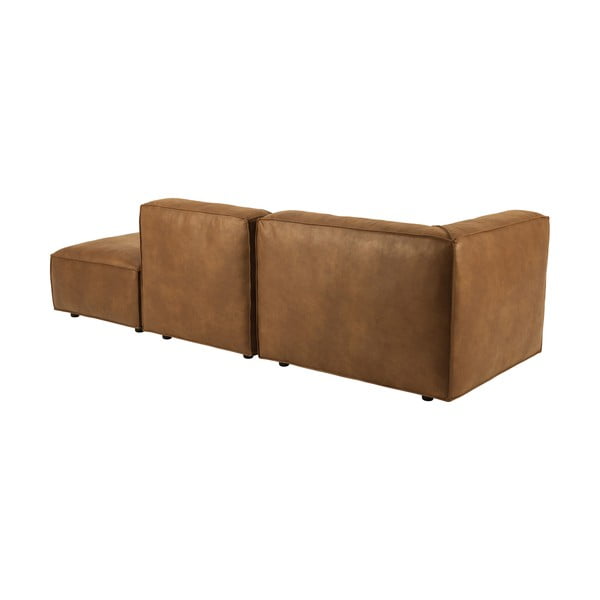 Gultas konjako rudos spalvos iš dirbtinės odos (su kairiuoju kampu) Fairfield Kentucky – Bonami Selection-image-4