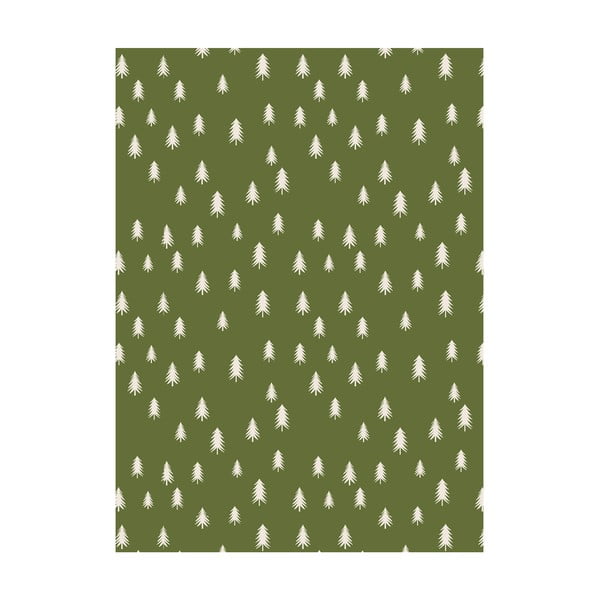 5 lapai dovanų vyniojimo popieriaus eleanor stuart Christmas Trees, 50 x 70 cm