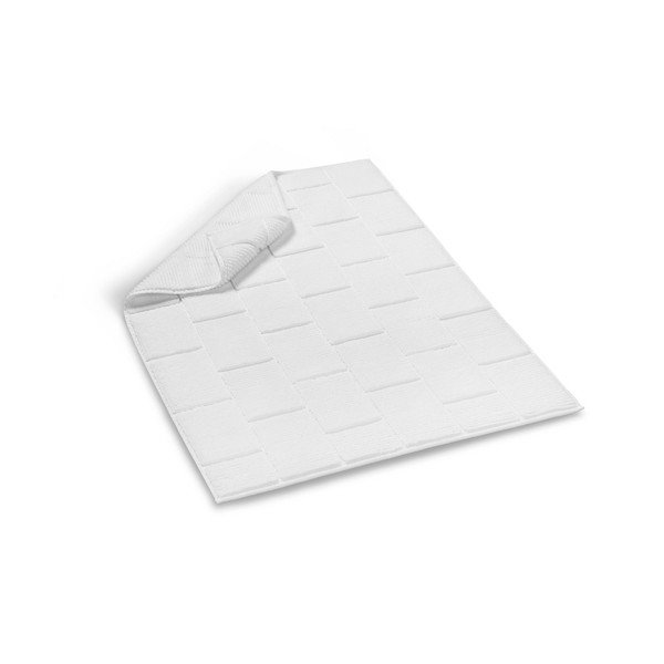 Baltas medvilninis vonios kilimėlis Foutastic Tile, 50 x 80 cm-image-1