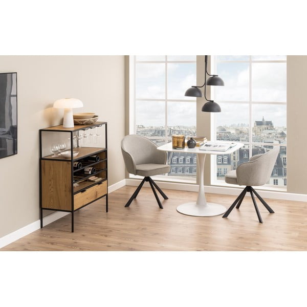 Iš keraminės plokštės valgomojo stalas 90x90 cm Malta – Actona-image-3