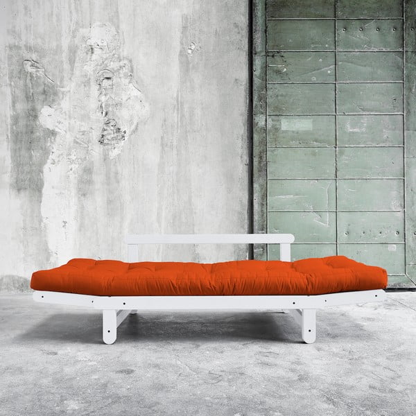 Sofa lova "Karup Beat" balta/apelsininė-image-2