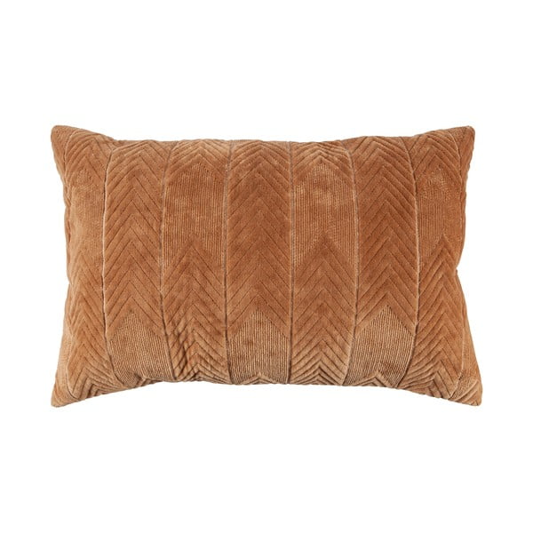 Karamelinės rudos spalvos dekoratyvinė pagalvė WOOOD Fallon Toffee, 40 x 60 cm
