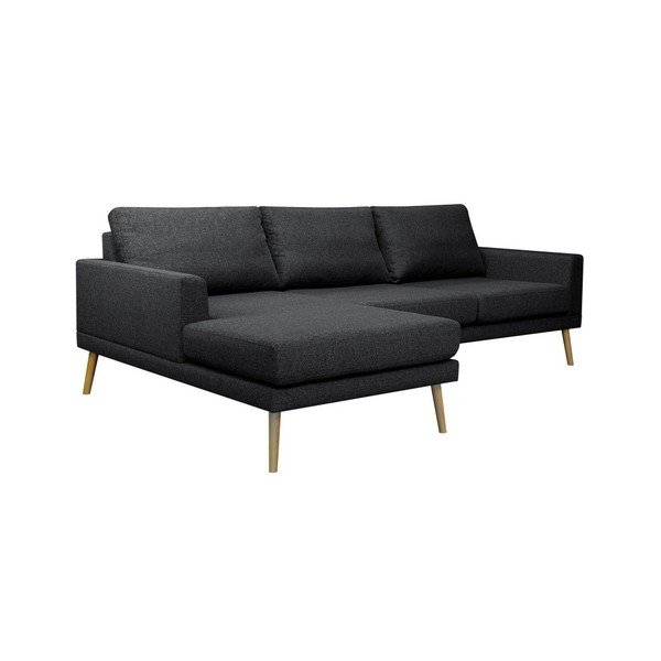 Juoda kampinė sofa "Windsor & Co Sofas", kairysis kampas-image-1