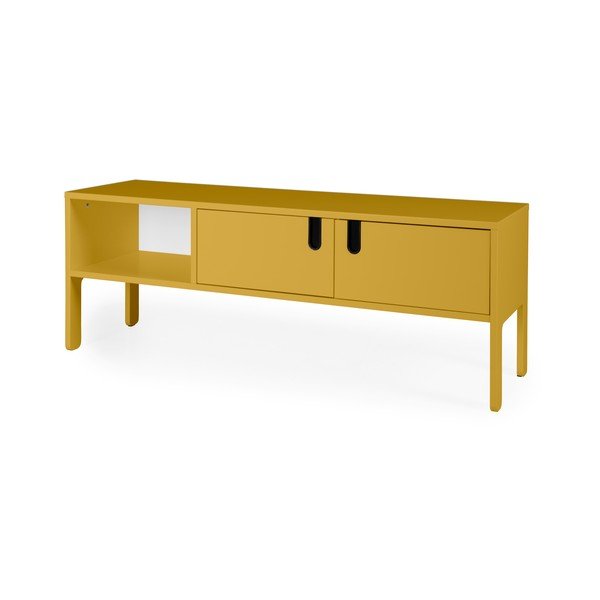 Geltonos spalvos TV komoda Tenzo Uno, plotis 137 cm-image-2