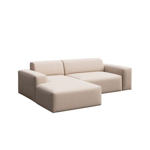 Kampinė sofa smėlio spalvos (su kairiuoju kampu) Fluvio – MESONICA-image-2