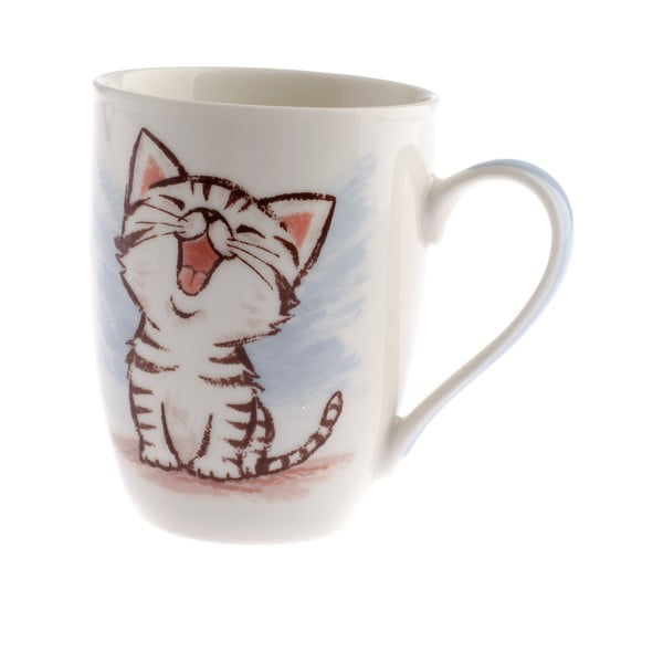 Porcelianinis puodelis "Dakls Happy Cat", 345 ml