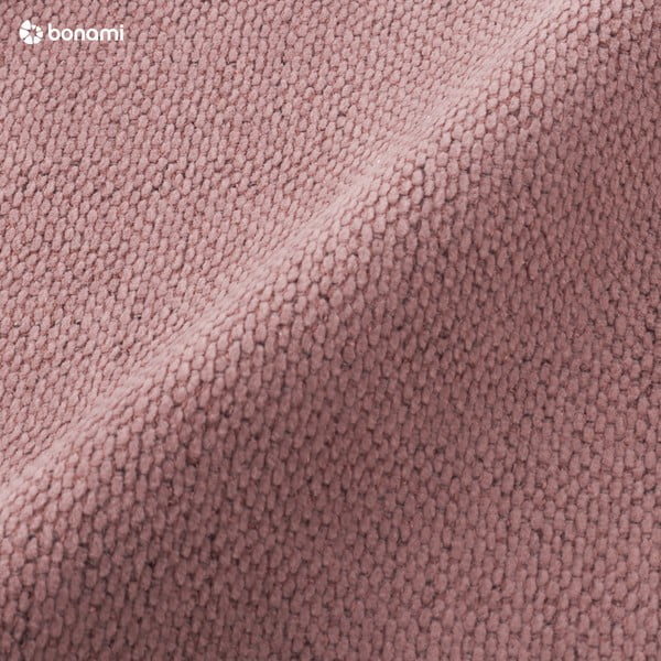 Dvigulė lova rožinės spalvos audiniu dengta su sandėliavimo vieta su lovos grotelėmis 200x200 cm Lupine – Micadoni -image-1