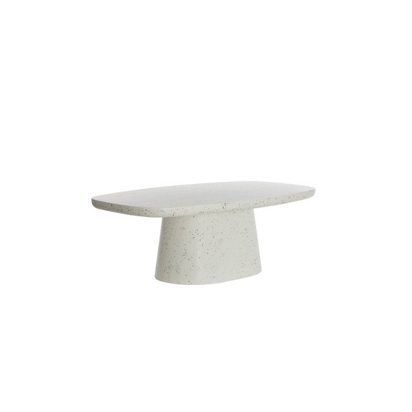 Baltos spalvos kavos staliukas 70x120 cm Hamura – Light & Living