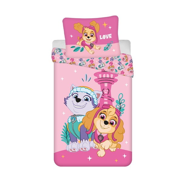 Iš mikropluošto viengulė vaikiška patalynė 140x200 cm Paw Patrol  – Jerry Fabrics