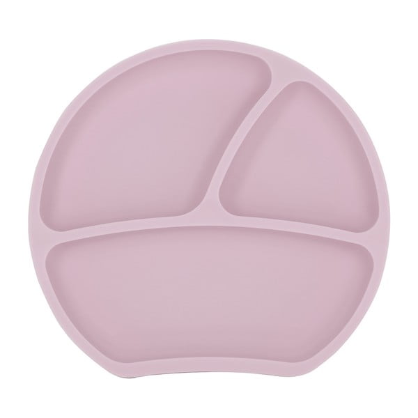 Iš silikonas vaikiška lėkštė šviesiai rožinės spalvos 19x20,5 cm – Kindsgut-image-3