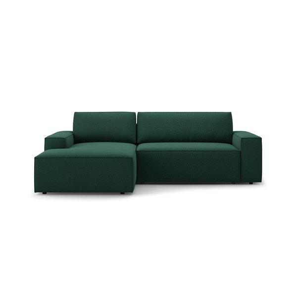Sulankstoma kampinė sofa žalios spalvos (su kairiuoju kampu) Jodie – Micadoni Home
