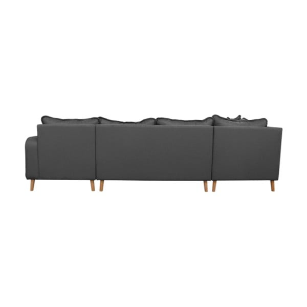 Tamsiai pilka kampinė sofa (dešinysis kampas) Beata - Ropez-image-3