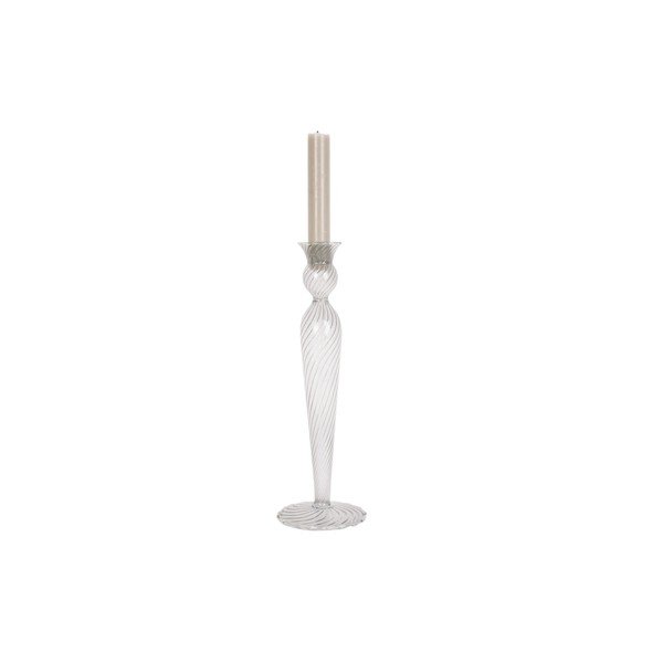 Stiklinė žvakidė PT LIVING Swirl, aukštis 26,5 cm-image-2