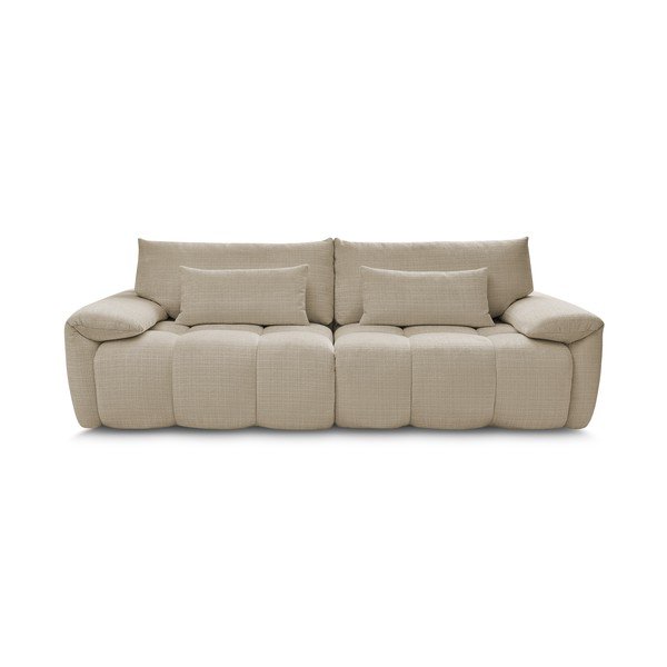 Smėlio spalvos iš šenilinio audinio sofa 264 cm Ivane – Bobochic Paris-image-3