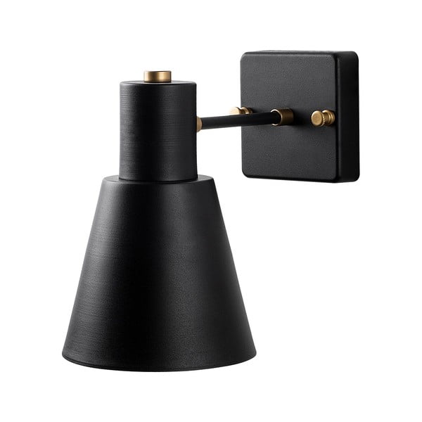 Sieninė lempa juodos spalvos/auksinės spalvos ø 14 cm Funnel – Opviq lights