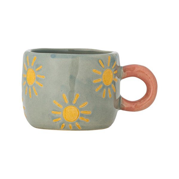 Šviesiai mėlynos spalvos iš keramikos vaikiškas puodelis 110 ml Nini – Bloomingville