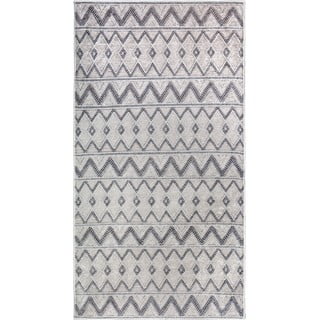 Skalbiamas kilimas pilkos spalvos 120x180 cm Zig Zag – Vitaus