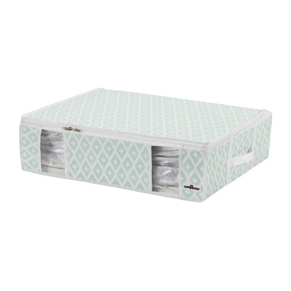 Baltos ir žalios spalvos saugojimo dėžė "Compactor Compactino", 65 x 50 x 15,5 cm