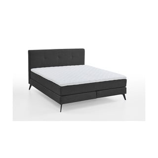 Tamsiai pilka lova su spintelėmis 180x200 cm Jona - Meise Möbel