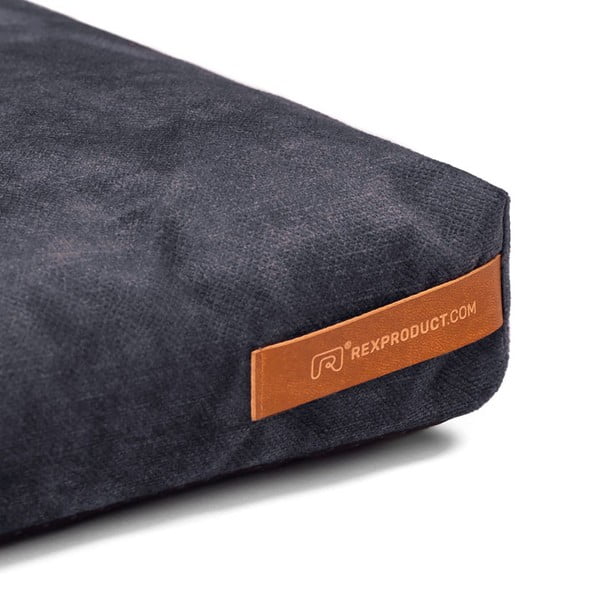 Tamsiai pilkas čiužinys šuniui iš eko odos 40x50 cm SoftPET Eco - Rexproduct-image-3