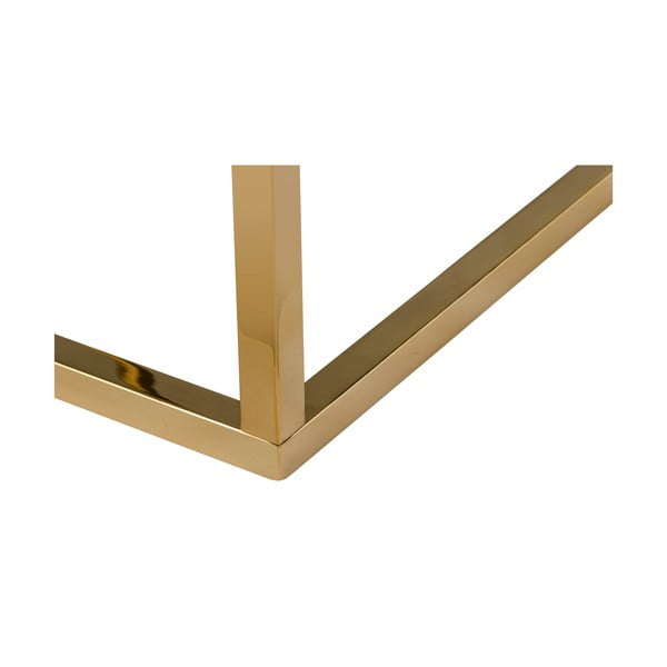 Baltas marmurinis stalas su auksiniu pagrindu RGE Accent, 50 x 50 cm-image-2