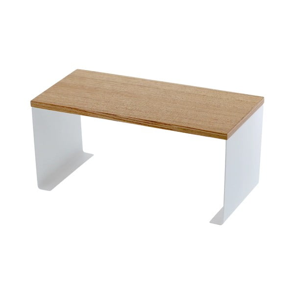 Baltos spalvos/natūralios spalvos iš metalo papildoma virtuvės lentyna 30,5x14 cm Tosca – YAMAZAKI