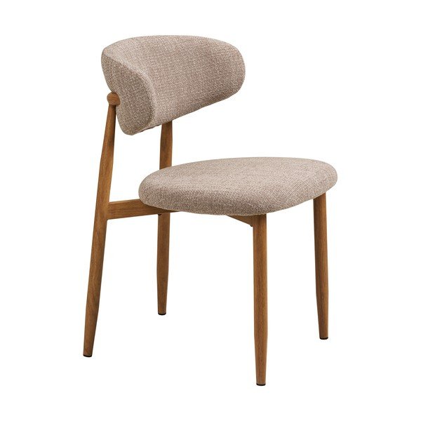 Smėlio spalvos/natūralios spalvos iš audinio valgomojo kėdė Levanto – House Nordic-image-2