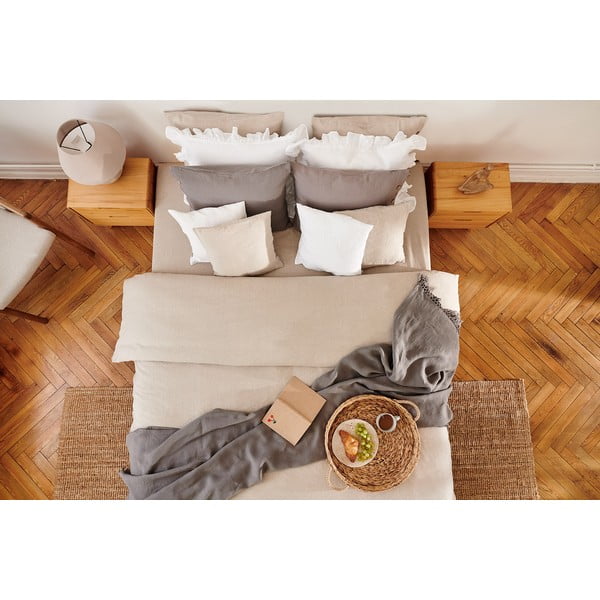 Bukmedžio medienos dvigulė lova 200x200 cm Greg - The Beds-image-3