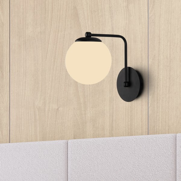 Juodos spalvos sieninis šviestuvas Squid Lighting Star, aukštis 22 cm-image-3